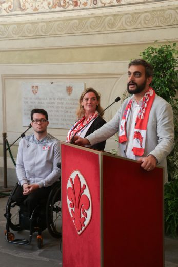 Team Captain Samuele Cini, Valeria Speroni Cardi and Cosimo Guccione
