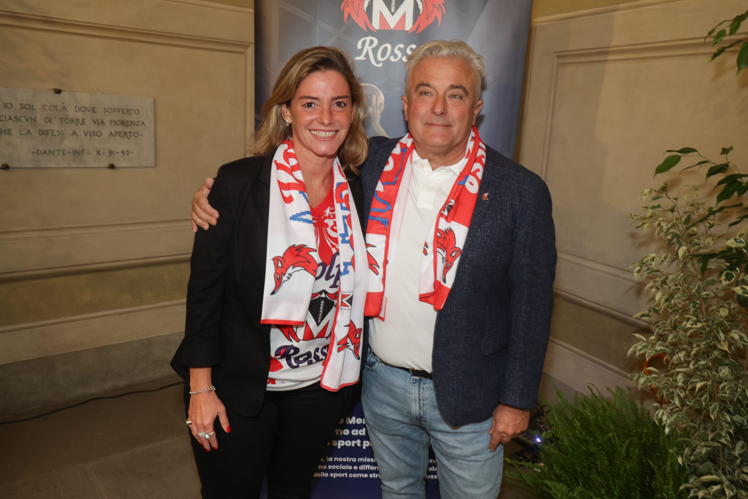 Valeria Speroni Cardi, Global Director of Press and Media Relations Menarini, and Ivano Nuti